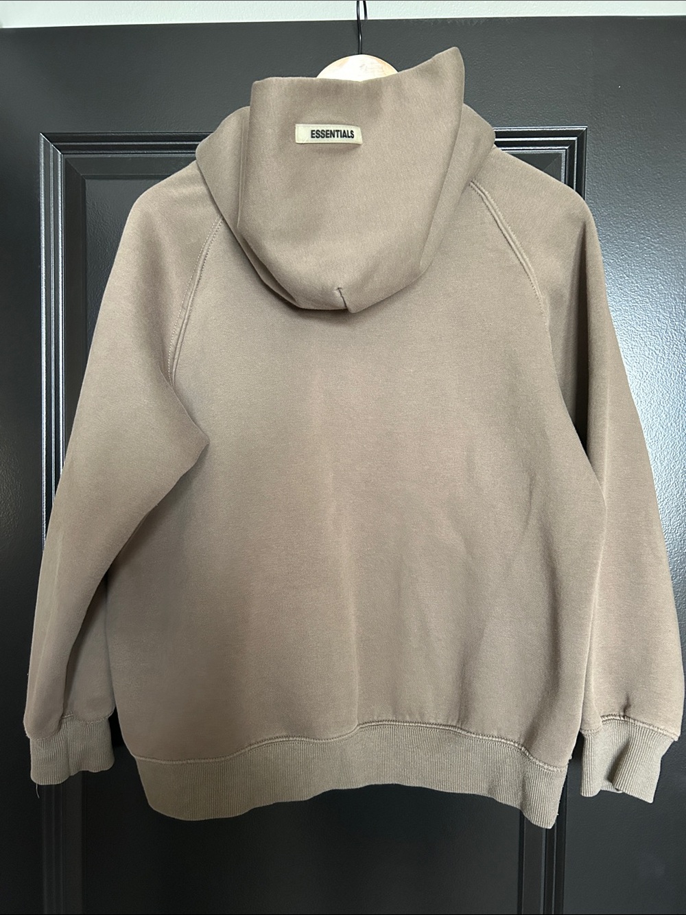 Essentials Fear of God Brown Logo Pullover Hoodie small - Picture 3 of 5